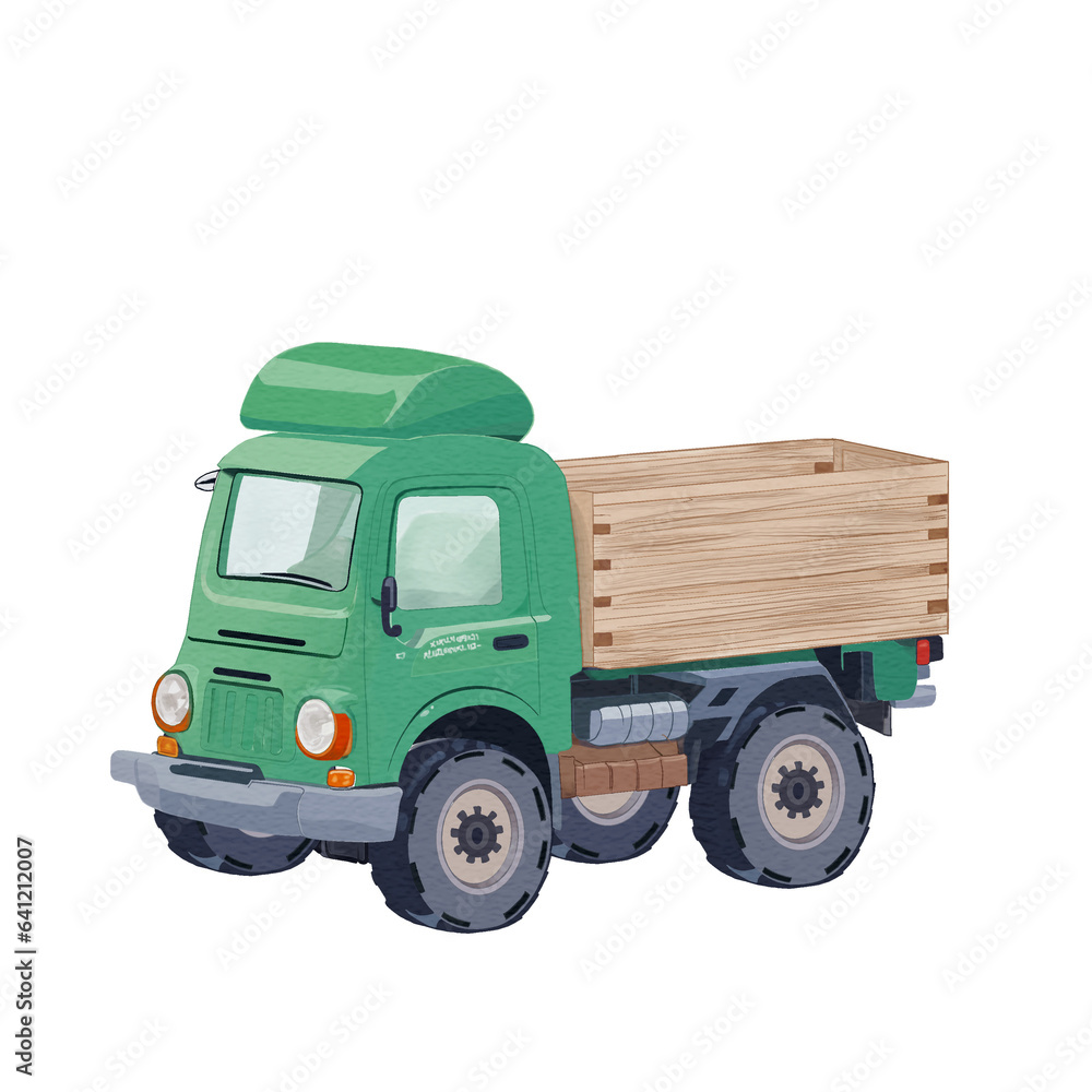 green  truck