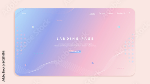 Business website template design. Vector illustration concept of web page design for website development