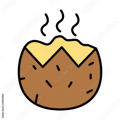 Baked potato icon