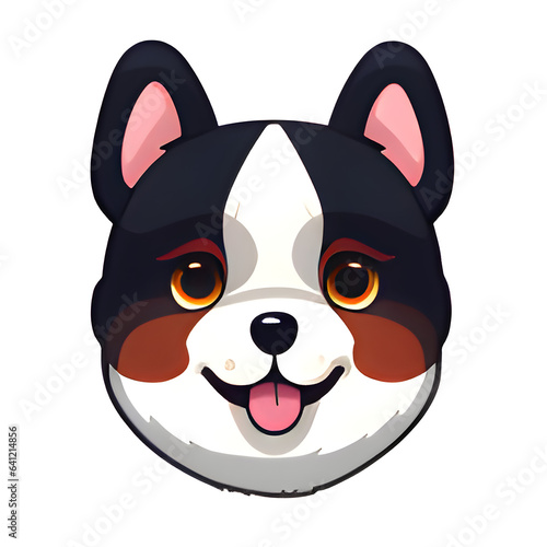 sticker cute style dog Ai Generated