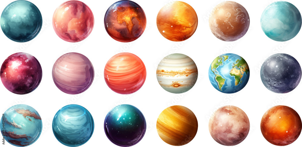 planets set in the style of photo-realistic compositions, rtx on, realistic watercolor paintings, lightbox, saturno butto, transcendent planets set in the style of photo-realistic compositions, rtx on, realistic watercolor paintings, lightbox, saturno butto, transcendent