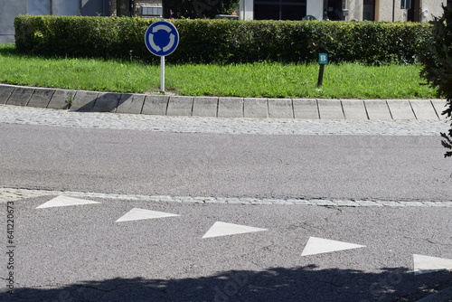 traffic circle in Luxembourg  photo