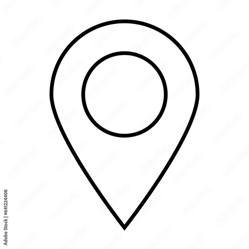 Location line icon. Vector illustration Location line icon. Vector illustration