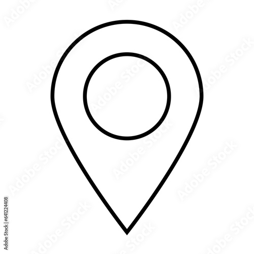Location line icon. Vector illustration Free Download Location line icon. Vector illustration - GFXLoad
