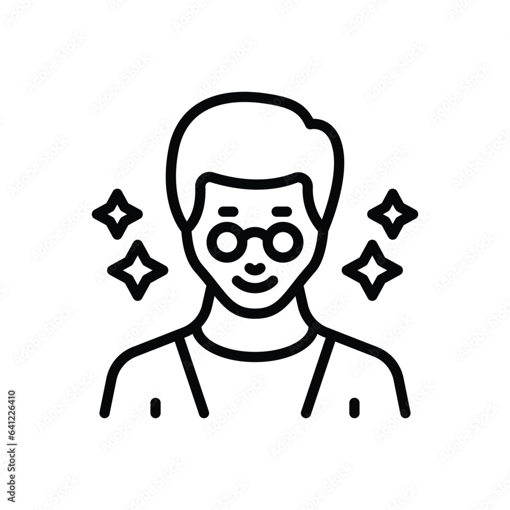 Black line icon for actors Black line icon for actors