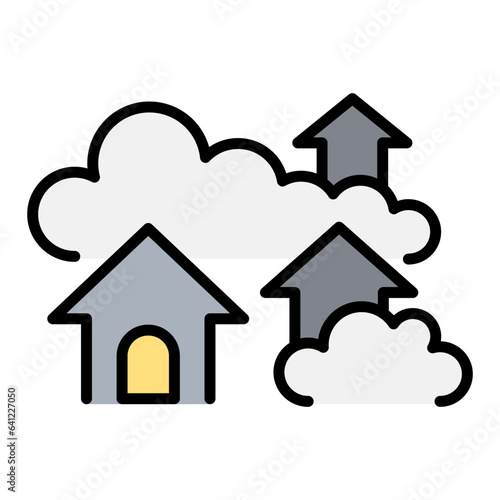 Air pollution icon