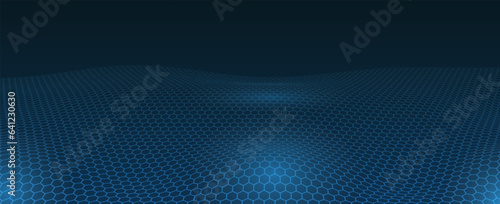 Abstract gradient particle wave. Big data. digital background. Futuristic vector illustration. vector