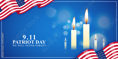 Vector illustration of 9 11 Patriot Day