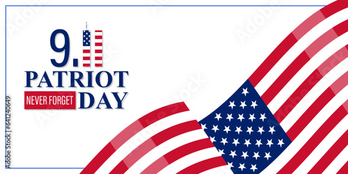 Vector illustration of 9 11 Patriot Day
