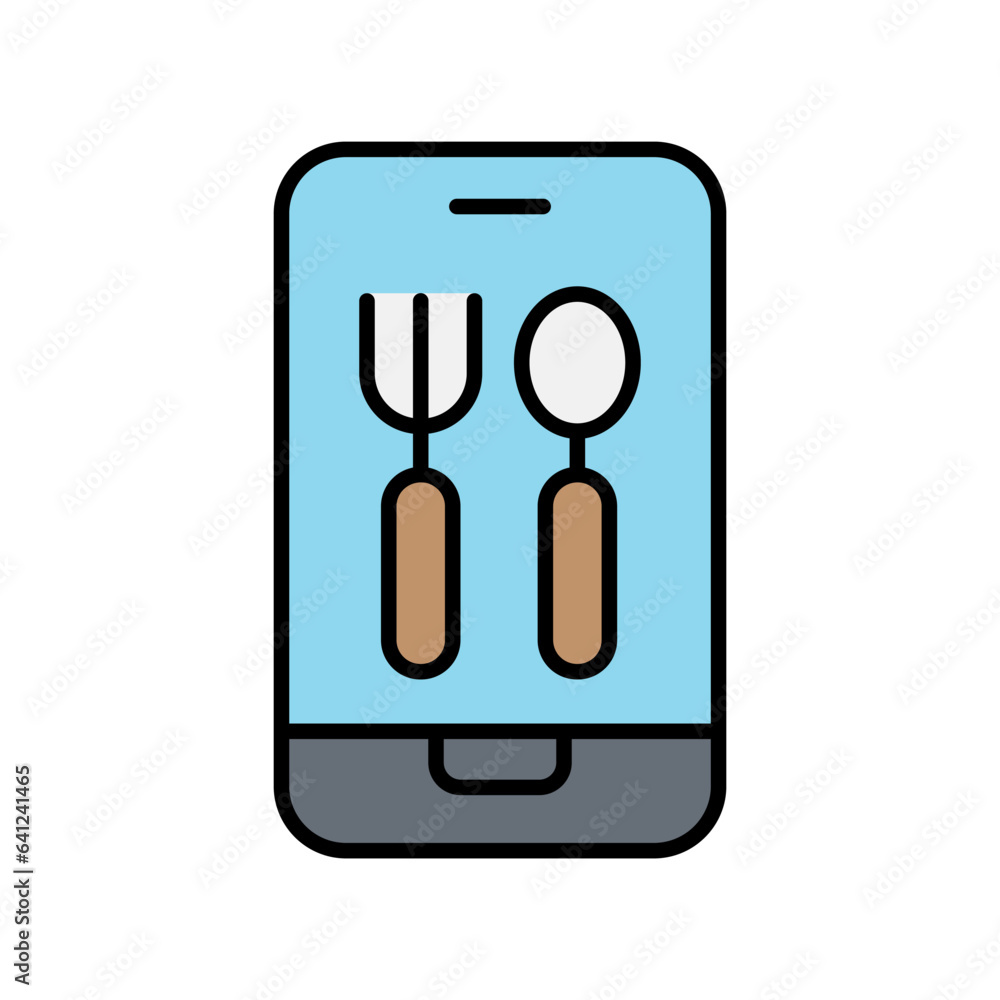 Online food delivery icon Online food delivery icon