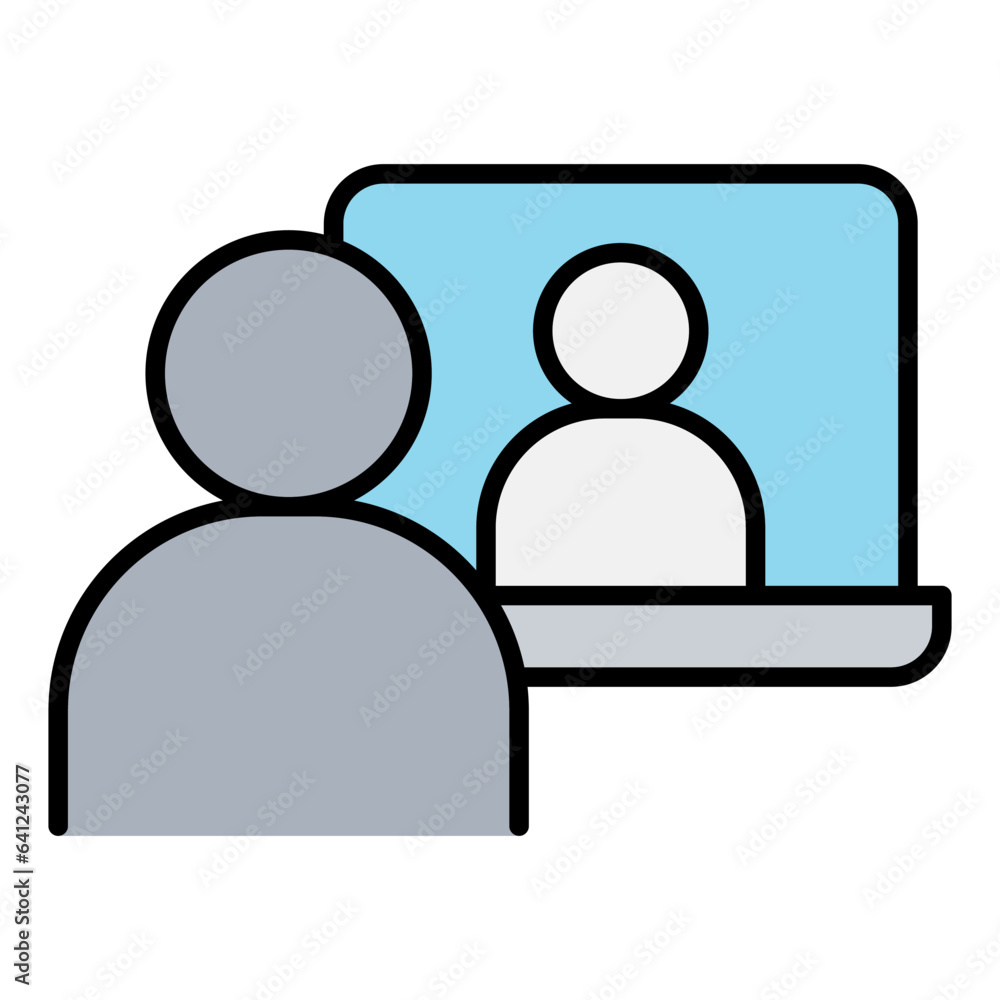 Online meeting icon Online meeting icon