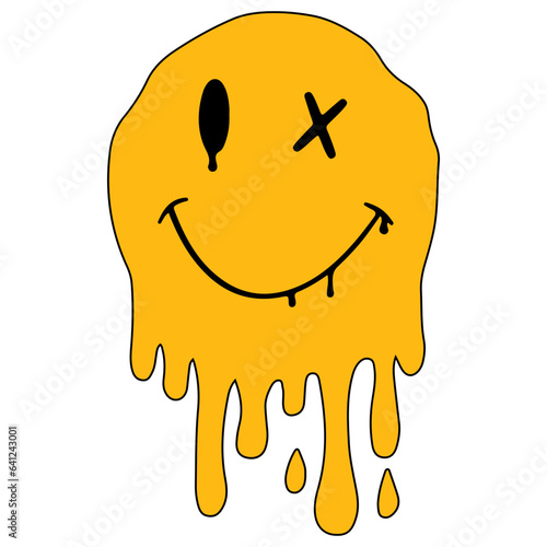 Dripping Smiley Face