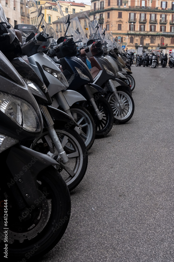 motorcycles in the city