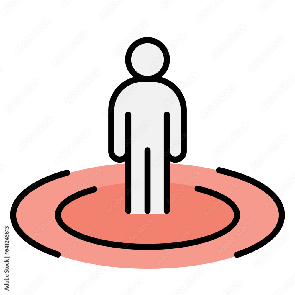 Social distancing icon Social distancing icon