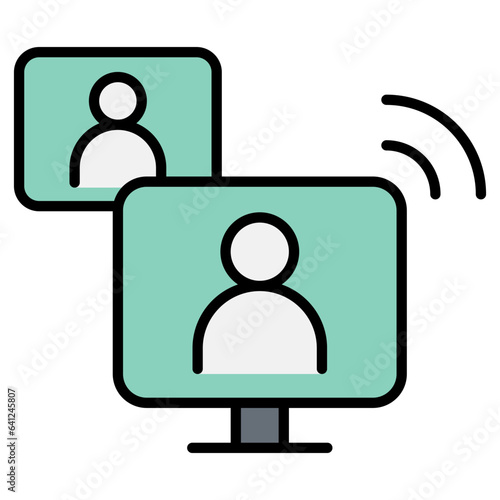 Online meeting icon