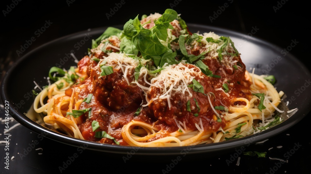 spaghetti with sauce spaghetti with sauce