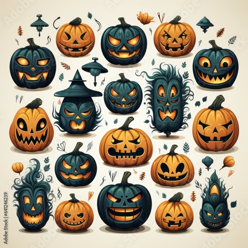 Halloween Vector Clipart. Isolated PNG Illustration.