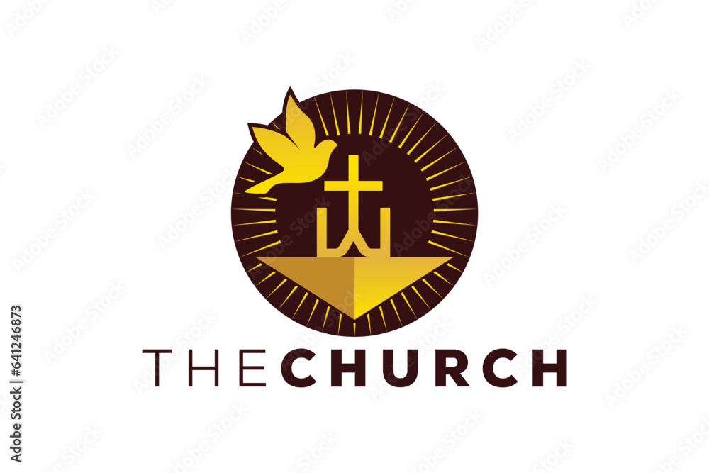 Trendy and Professional letter W church sign Christian and peaceful vector logo design Trendy and Professional letter W church sign Christian and peaceful vector logo design