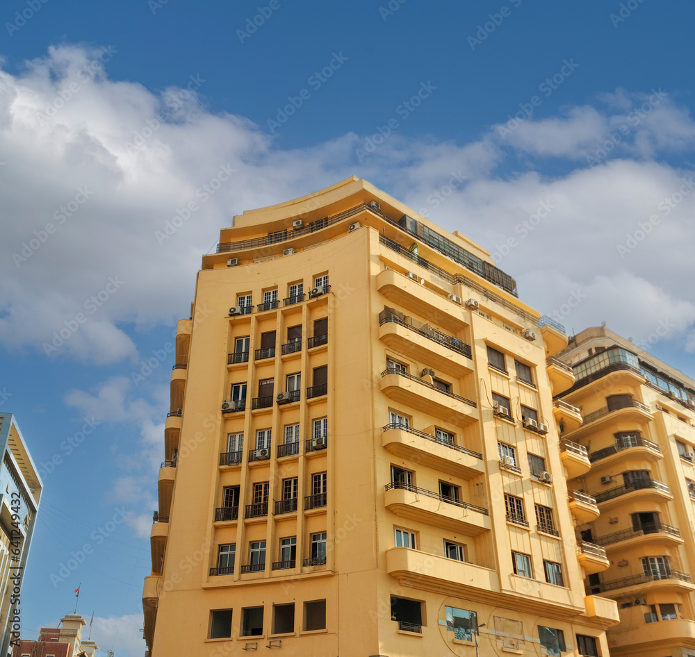 Iconic old building at Downtown, Cairo, Egypt