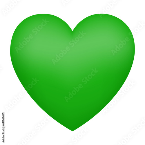 Green heart emoji isolated on white background. Emoticons symbol modern, simple, vector, printed on paper. icon for website design, mobile app, and UI. Vector Illustration