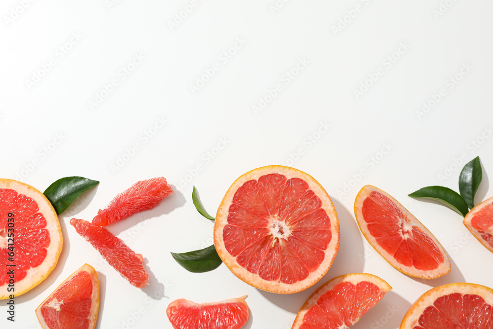 Juicy summer fruit - grapefruit, concept of fresh food Juicy summer fruit - grapefruit, concept of fresh food