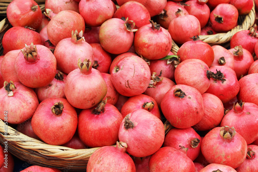 healthy food natural background of fresh pomegranates healthy food natural background of fresh pomegranates
