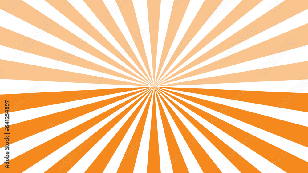 Obraz premium Rays white and orange as background