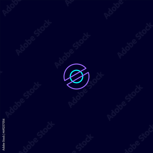 O letter orb modern logo