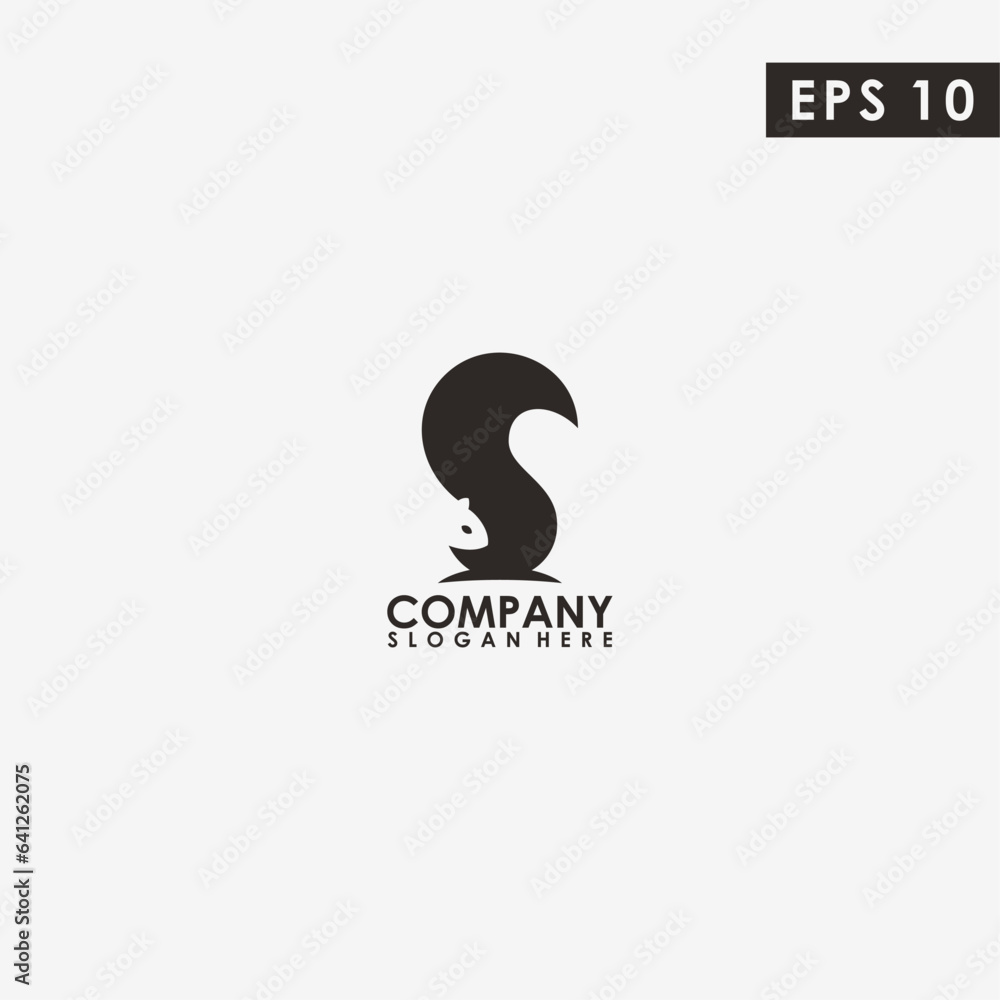 Abstract Squirrel Logo Design Vector Template. Modern Design. Vector Illustration Abstract Squirrel Logo Design Vector Template. Modern Design. Vector Illustration