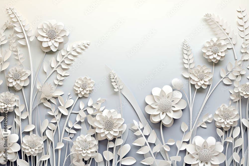 Abstract flowers and leaf background. Abstract flowers and leaf background.