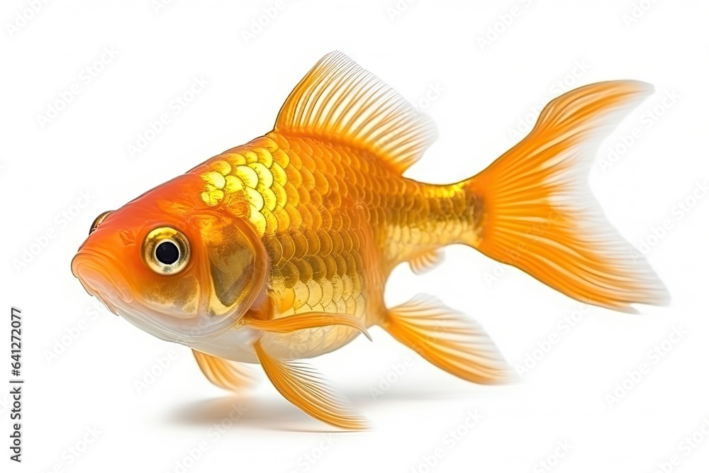 Goldfish photo realistic illustration - Generative AI.