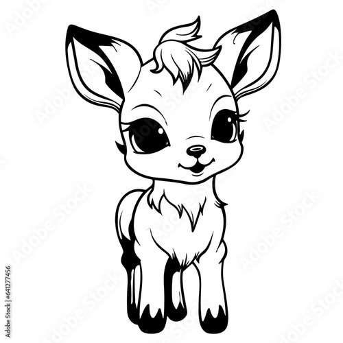 Cute Reindeer Bambi, Illustration, Festive, Christmas, Holiday
