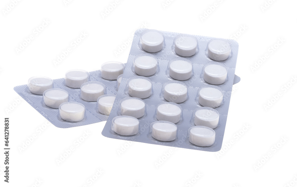 pack of pills isolated pack of pills isolated