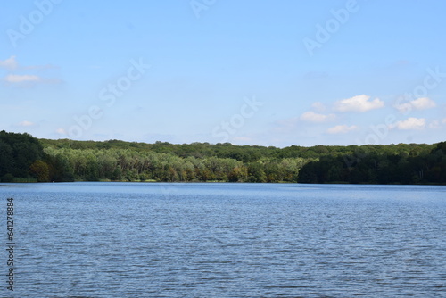 Lac du Mirgenbach, reservoir lake at village Cattenom