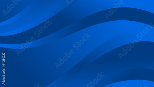 Fototapeta Naklejka Na Ścianę i Meble -  Abstract blue geometric shapes 3d background. Vector illustration abstract graphic design banner pattern presentation background wallpaper web template.