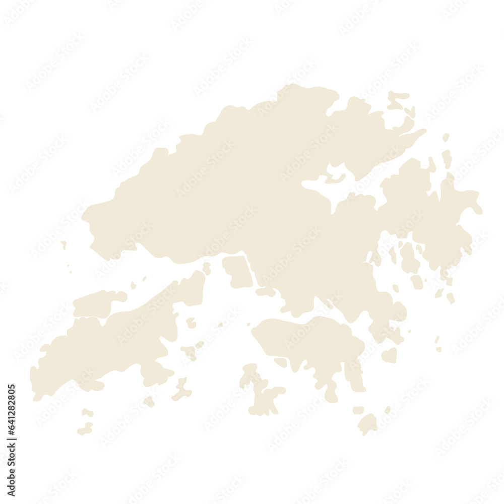 Naklejka premium Map of Hong Kong 