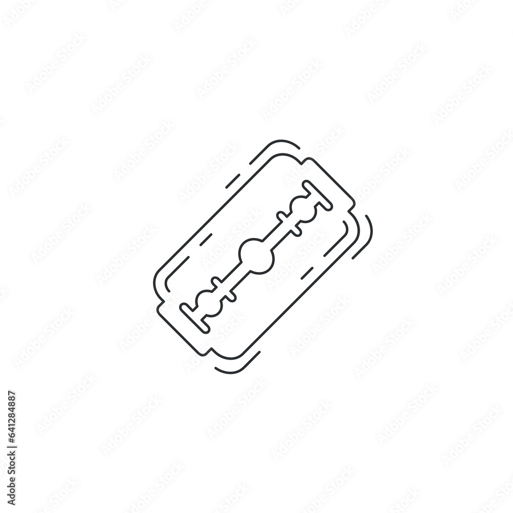 Razor Blade line icon. Razor Blade thin line icon. Razor Blade line icon. Razor Blade thin line icon.