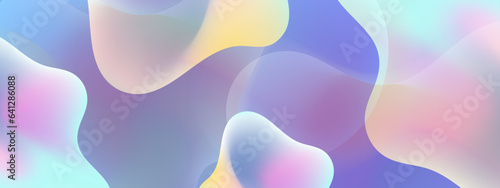 Fluid gradient background vector. Cute and minimal style posters with blue pink, vibrant organic shapes and liquid color. Modern wallpaper design for social media, idol poster, banner, flyer.