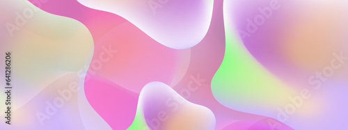 Liquid pink background design. Fluid gradient shapes composition. Futuristic design posters.