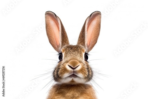 Rabbit photo realistic illustration - Generative AI. © Mariia