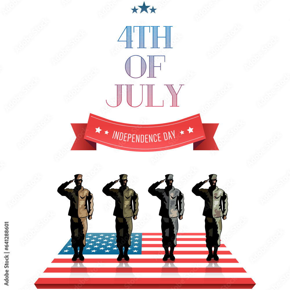 Obraz premium Digital png illustration of independence day text on transparent background