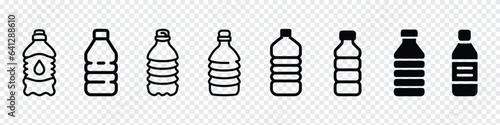 Water bottle line icon. Water bottle Icon, water bottle icon in trendy flat design, Water Bottle Icons vector image. Can be used for Summer and Holidays. Suitable for mobile apps,