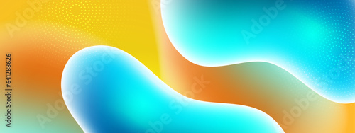 Fluid gradient background vector. Cute and minimal style posters with colorful, vibrant organic shapes and liquid color. Modern wallpaper design for social media, idol poster, banner, flyer.