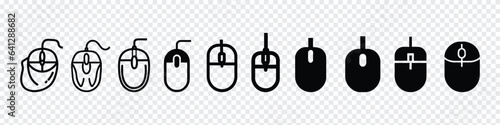 Mouse icon, Mouse icon set. click icon vector. pointer icons vector. Computer Mouse Icon Symbol Set, Computer mouse line icons.