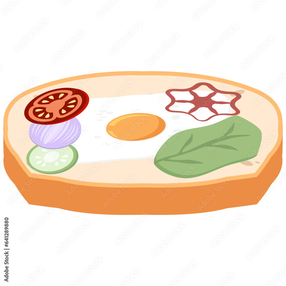 White Bread Slices With Fried Eggs Ready to Serve
White Bread Slices With Fried Eggs Ready to Serve