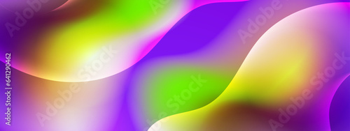 Fluid gradient background vector. Cute and minimal style posters with colorful, vibrant organic shapes and liquid color. Modern wallpaper design for social media, idol poster, banner, flyer.