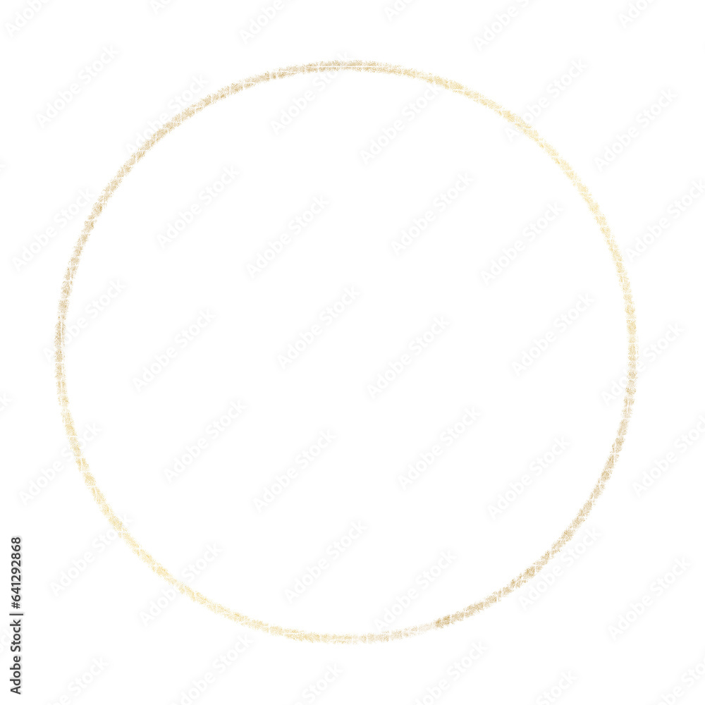 Gold circle frame.
Gold circle frame.