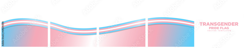 Set of Continuous Social Media Carousel Post Card Template of Transgender Pride Flag Ribbons, isolated. Transgender Pride Flag Frames. Editable Vector Illustration,
Set of Continuous Social Media Carousel Post Card Template of Transgender Pride Flag Ribbons, isolated. Transgender Pride Flag Frames. Editable Vector Illustration,