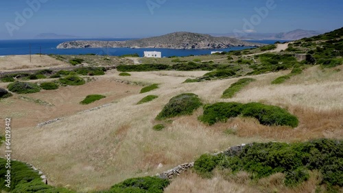 Over Hills, Aerial View In Aegiali (Lagada) photo