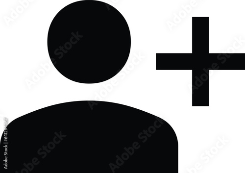 add person icon vector illustration flat design